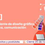 Banner web convocatoria pasante de diseño gráfico